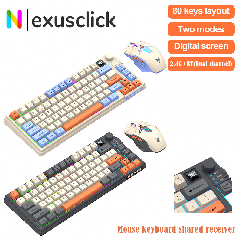 Gaming Keyboard No Rgb - New Dual-Mode 80 Keys Wireless Gaming