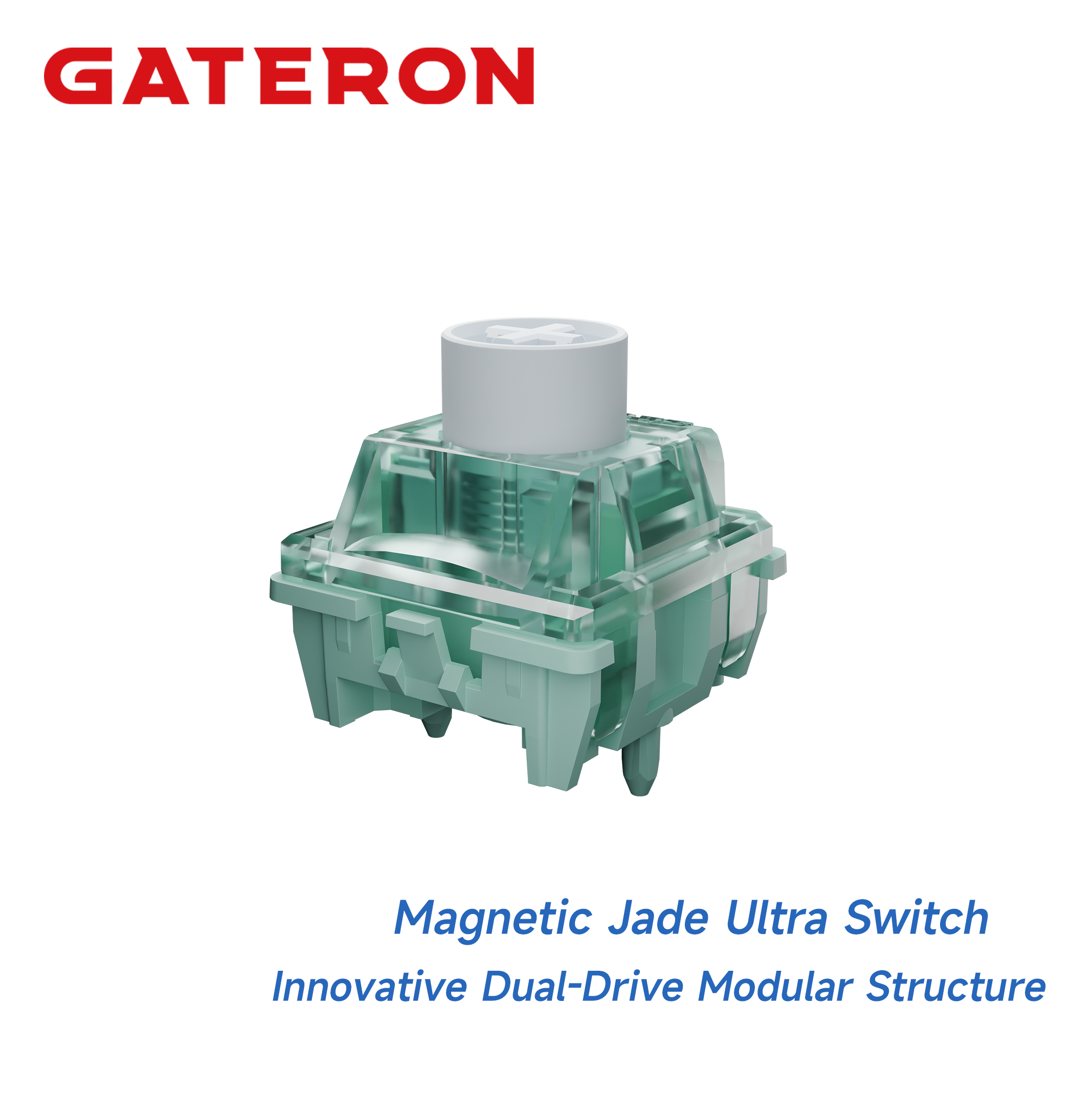 Gaming Keyboard Hall Effect Switches - GATERON Magnetic Jade Ultra switch, Linear,