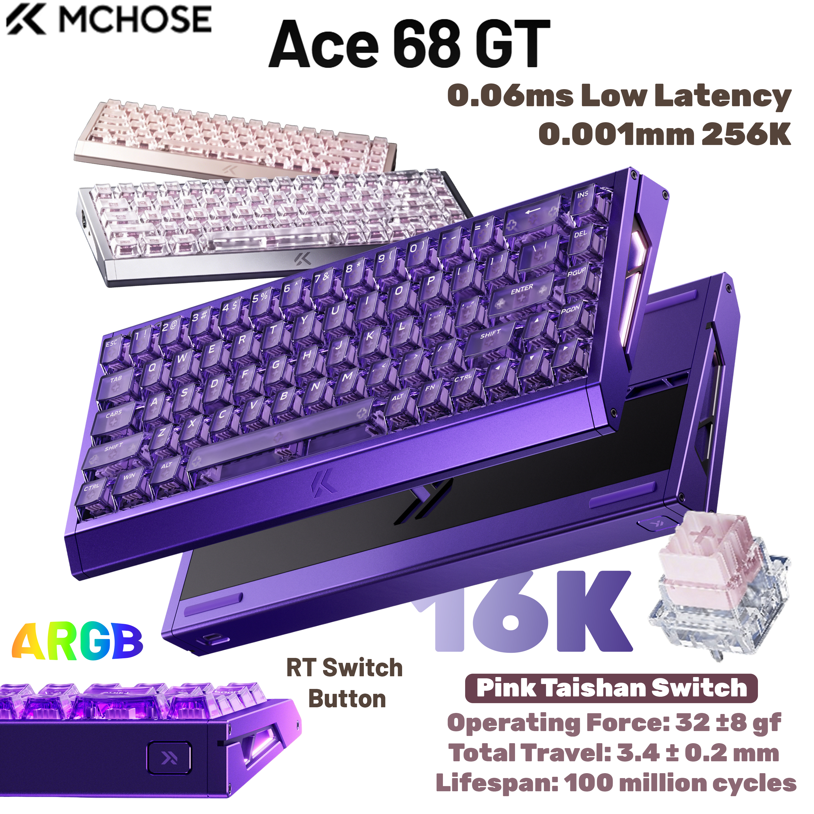 Aluminum Case 65 - MCHOSE Ace 68 GT Aluminum Alloy