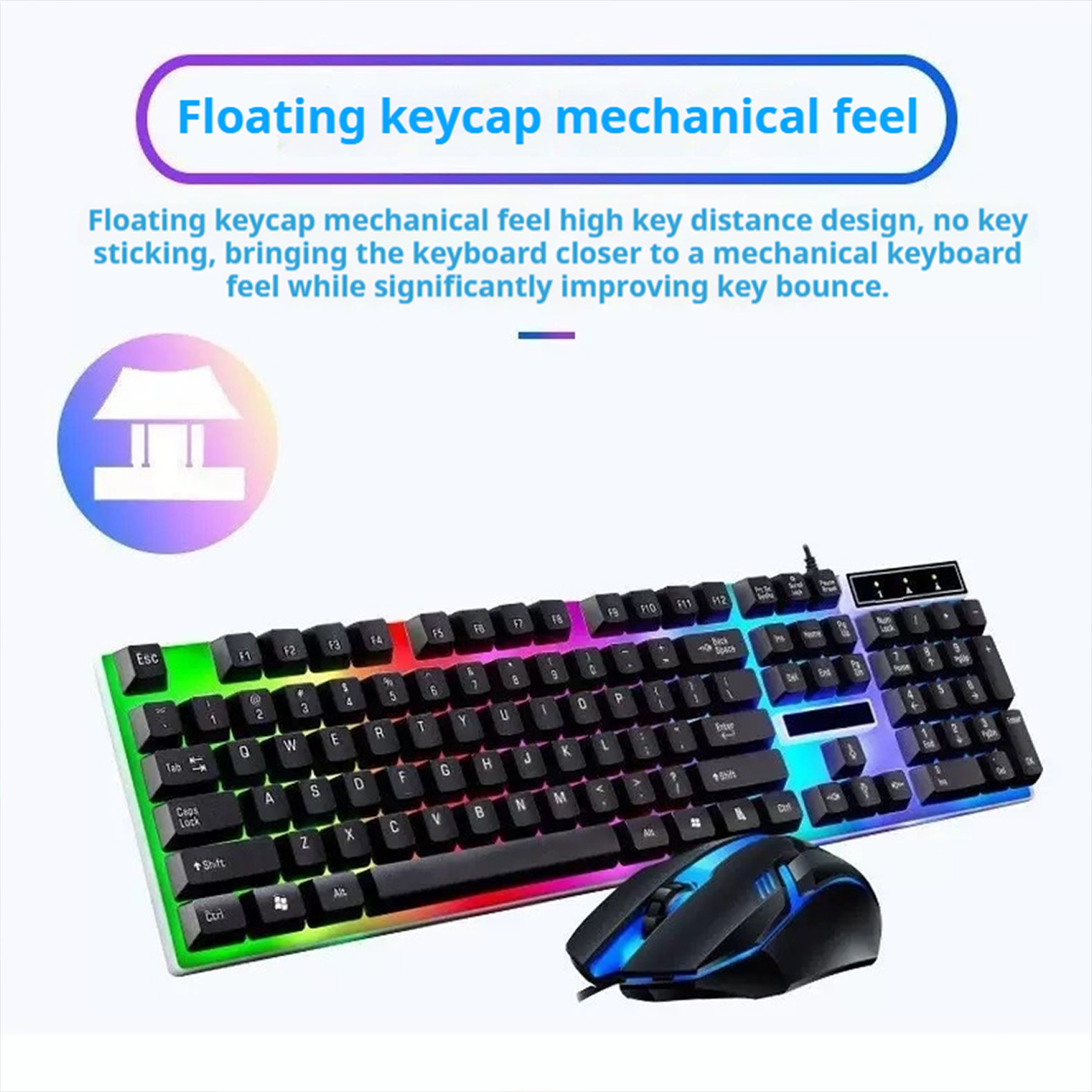 Gamer Keyboard And Mouse PC Ga - Gaming Keyboard No Rgb reseña y precio