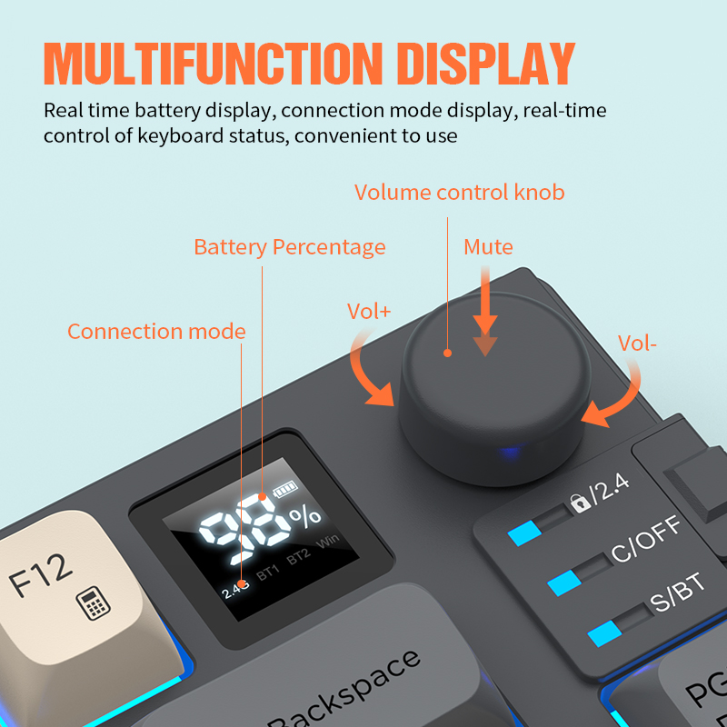 New Dual-Mode 80 Keys Wireless - Gaming Keyboard No Rgb reseña y precio