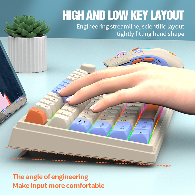 New Dual-Mode 80 Keys Wireless - Gaming Keyboard No Rgb reseña y precio
