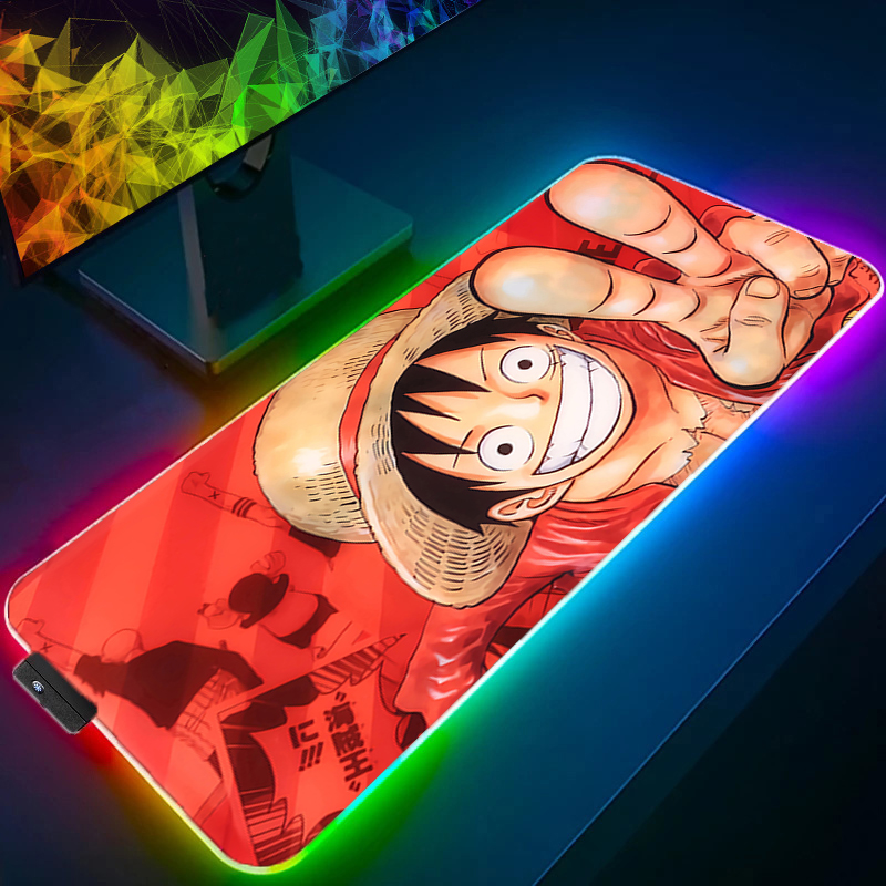 LED Mouse Pad One Piece Luffy  - Gaming Keyboard No Rgb reseña y precio