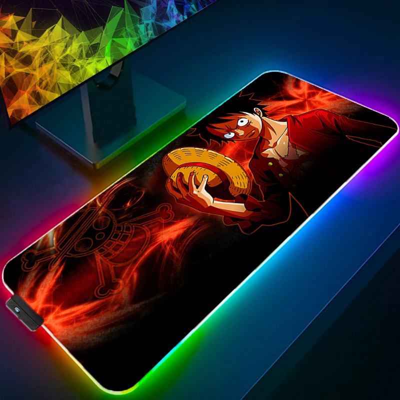 LED Mouse Pad One Piece Luffy  - Gaming Keyboard No Rgb reseña y precio