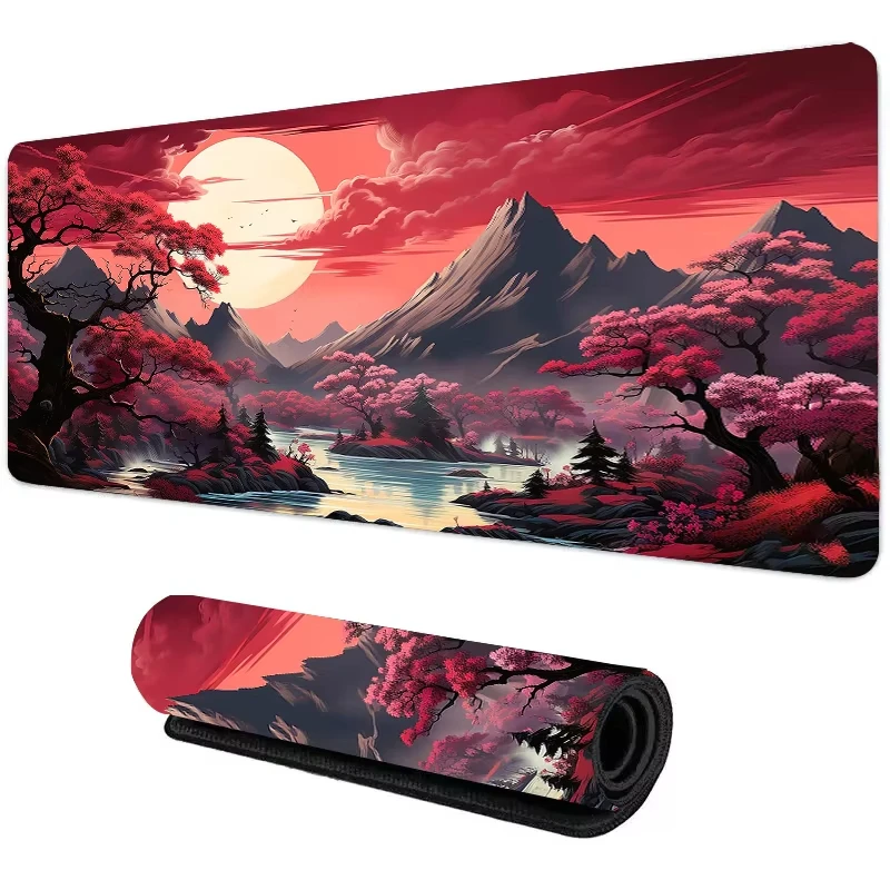 Sunset Mountain View Silicone  - Gaming Keyboard And Mouse Pad reseña y precio
