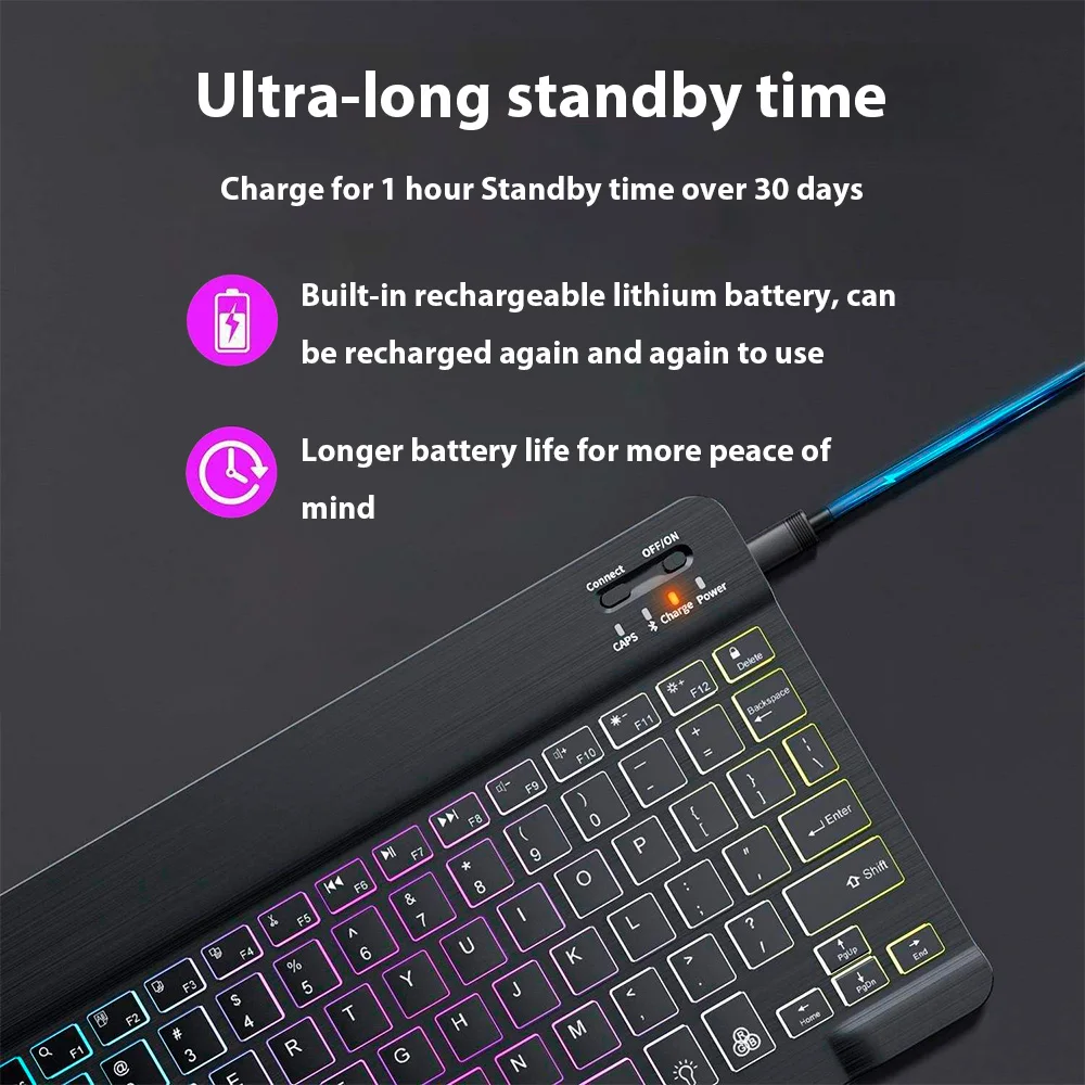 Bluetooth Keyboard for Tablet  - Gaming Keyboard Mouse Wireless reseña y precio