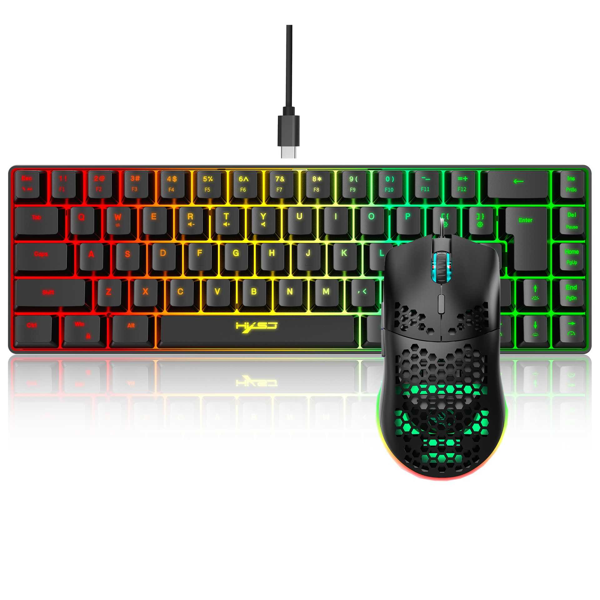 Keyboard and mouse 68key wired - Gaming Keyboard Mouse Set reseña y precio