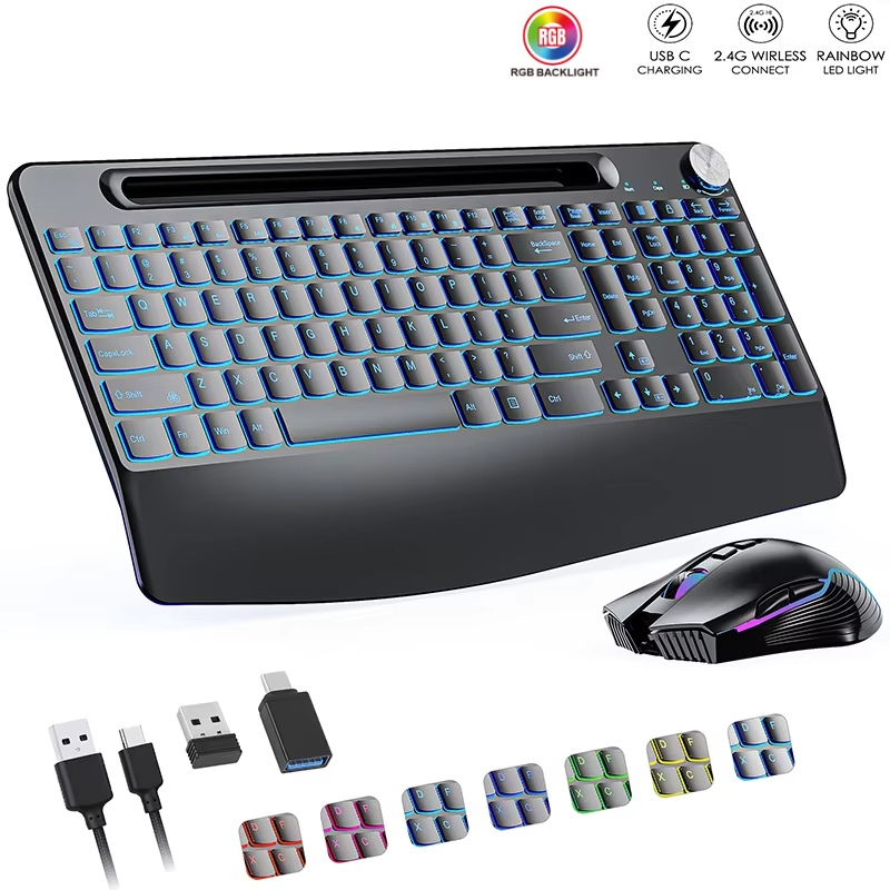 2.4G&Type-C Wireless Keyboard  - Gaming Keyboard Types reseña y precio