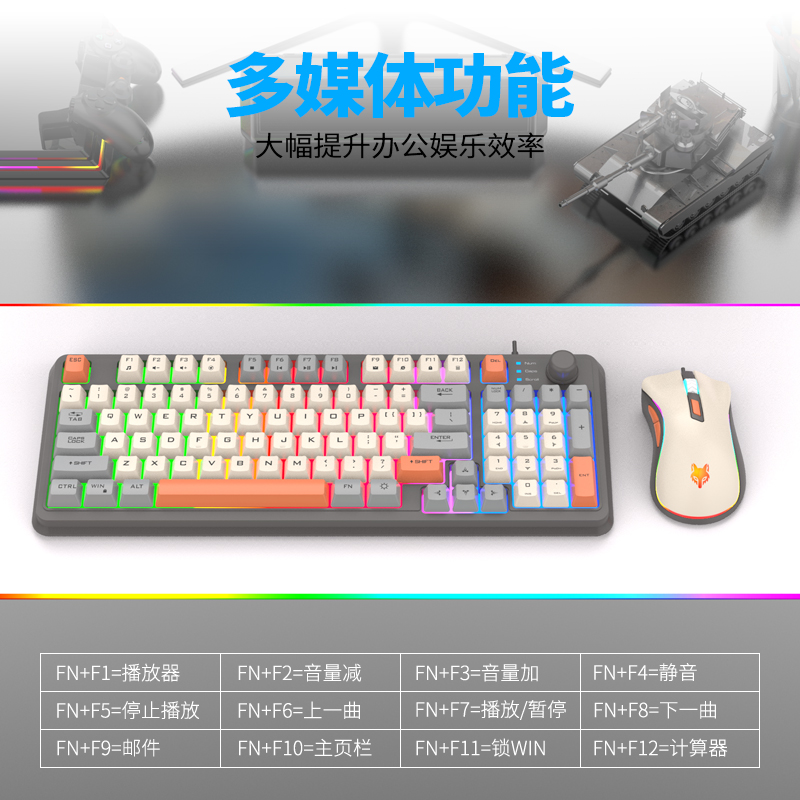 K820 USB Wired Gaming Keyboard - Gaming Keyboard Mouse Set reseña y precio