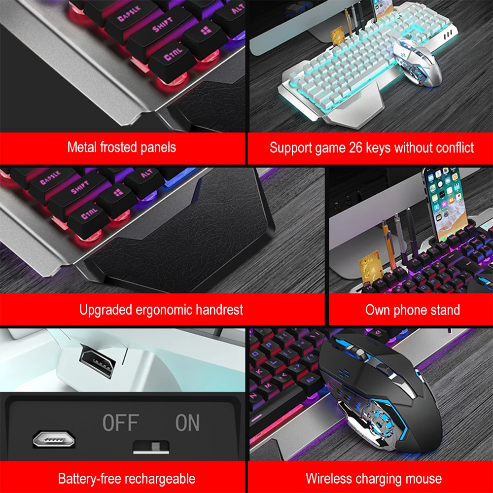 K680 Rechargeable 2.4G wireles - Gaming Keyboard Mini reseña y precio