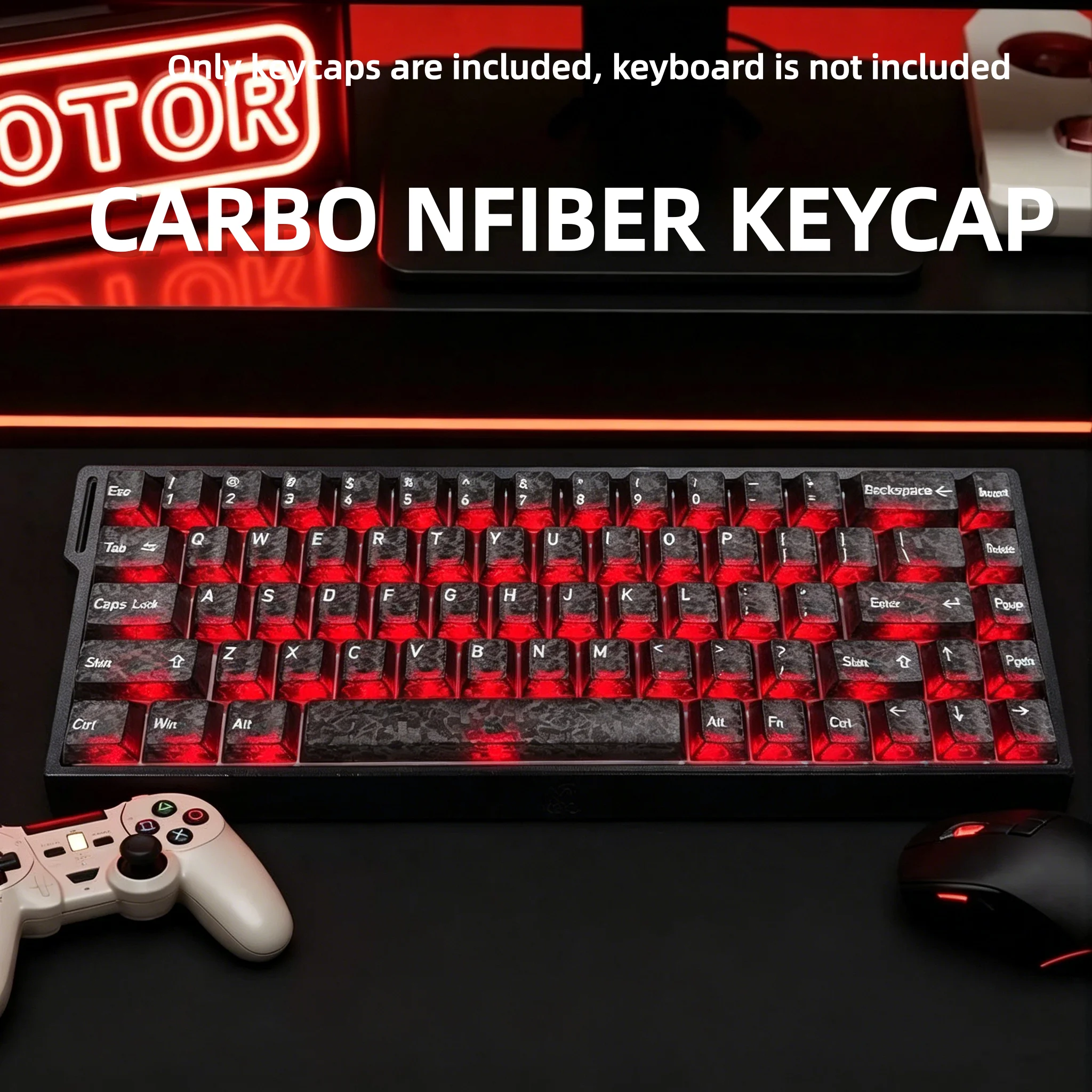 2026 New Forged Carbon Fiber T - Keyboard Gaming Transparent reseña y precio