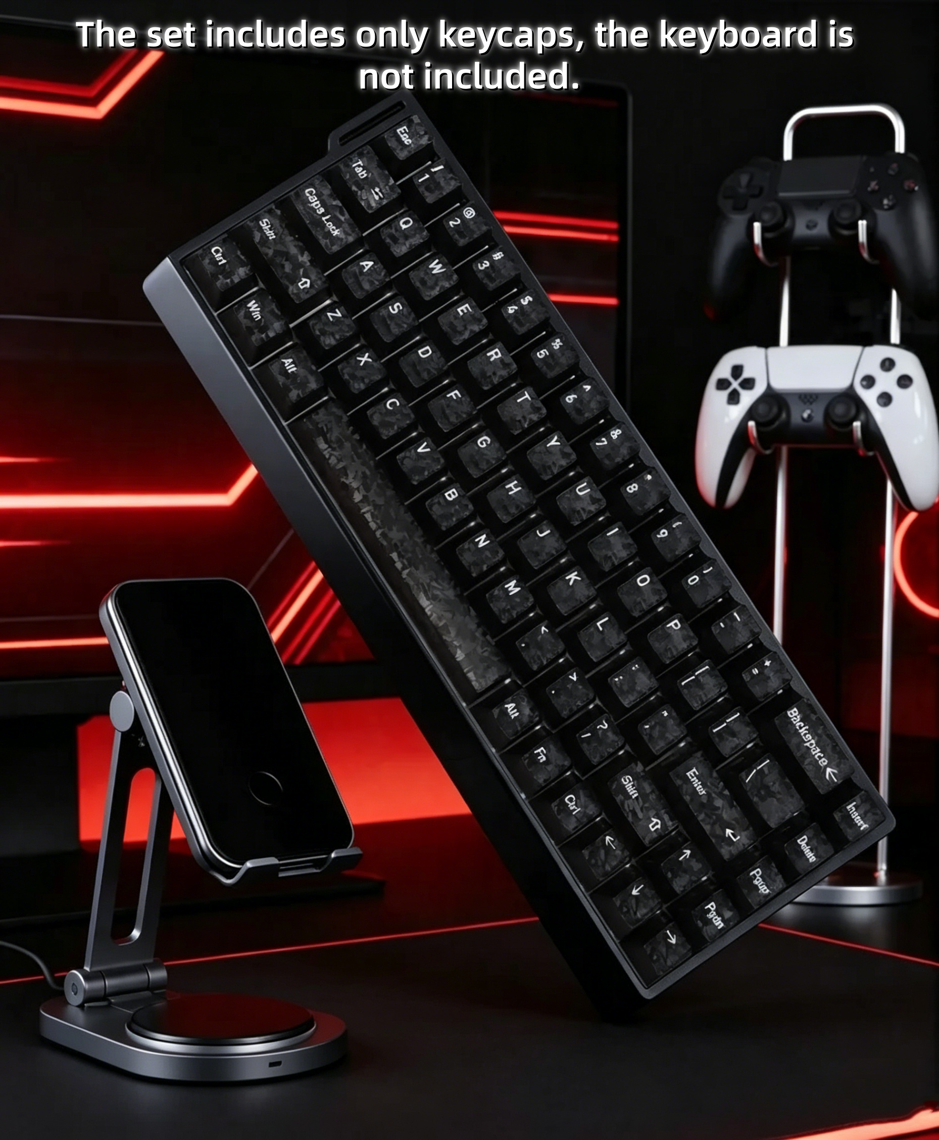 2026 New Forged Carbon Fiber T - Keyboard Gaming Transparent reseña y precio