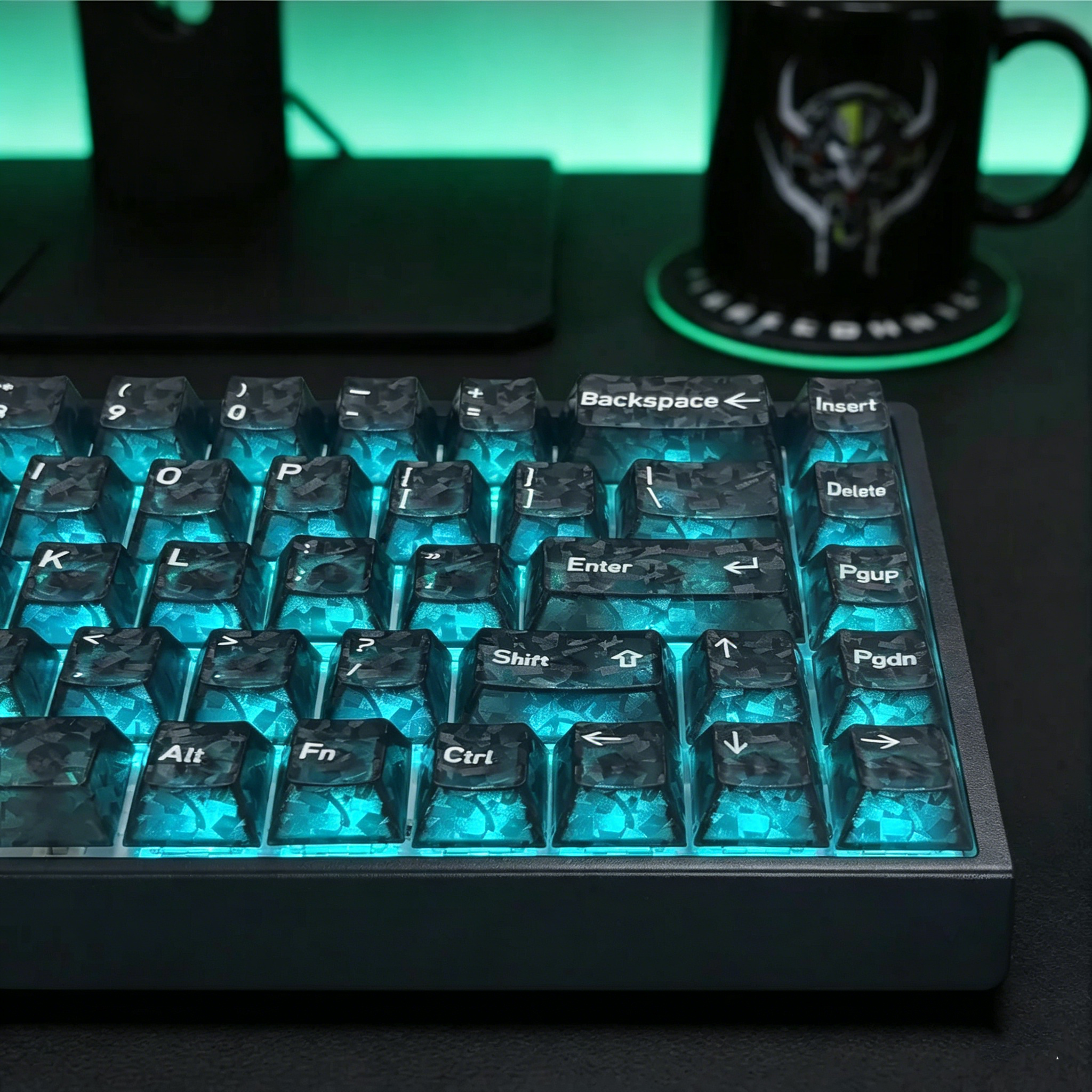 2026 New Forged Carbon Fiber T - Keyboard Gaming Transparent reseña y precio