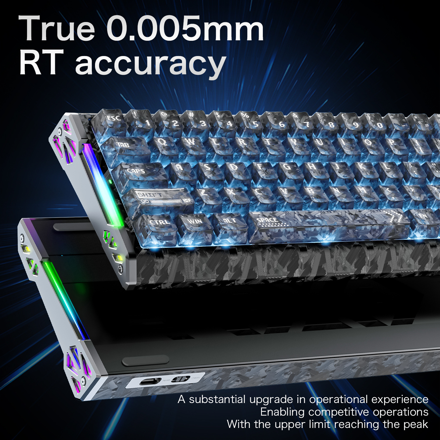 ATTACK SHARK R68HE Wired Keybo - Keyboard Gaming Transparent reseña y precio
