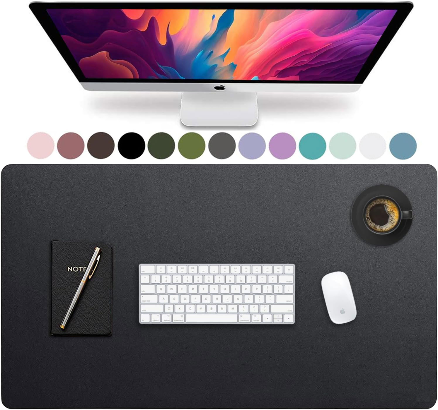 Large Size Leather Desk Pad,Of - Gaming Keyboard And Mouse Pad reseña y precio