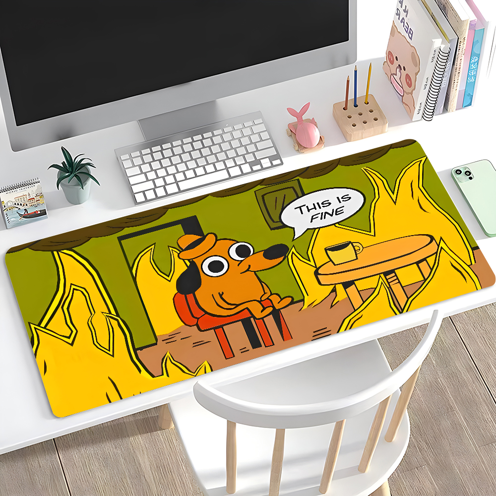 This Is Fine Dog Dachshund Mou - Gaming Keyboard And Mouse reseña y precio