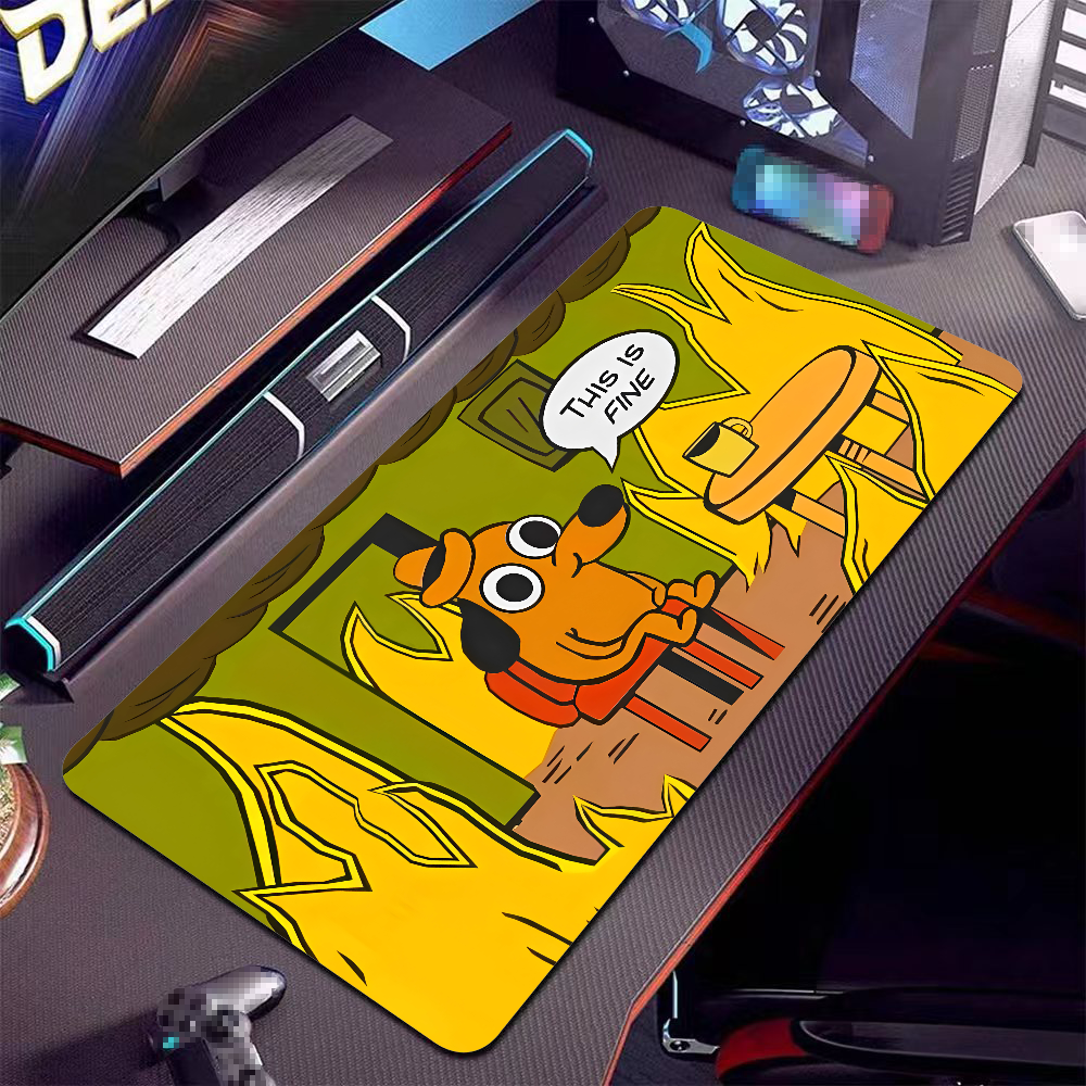 This Is Fine Dog Dachshund Mou - Gaming Keyboard And Mouse reseña y precio