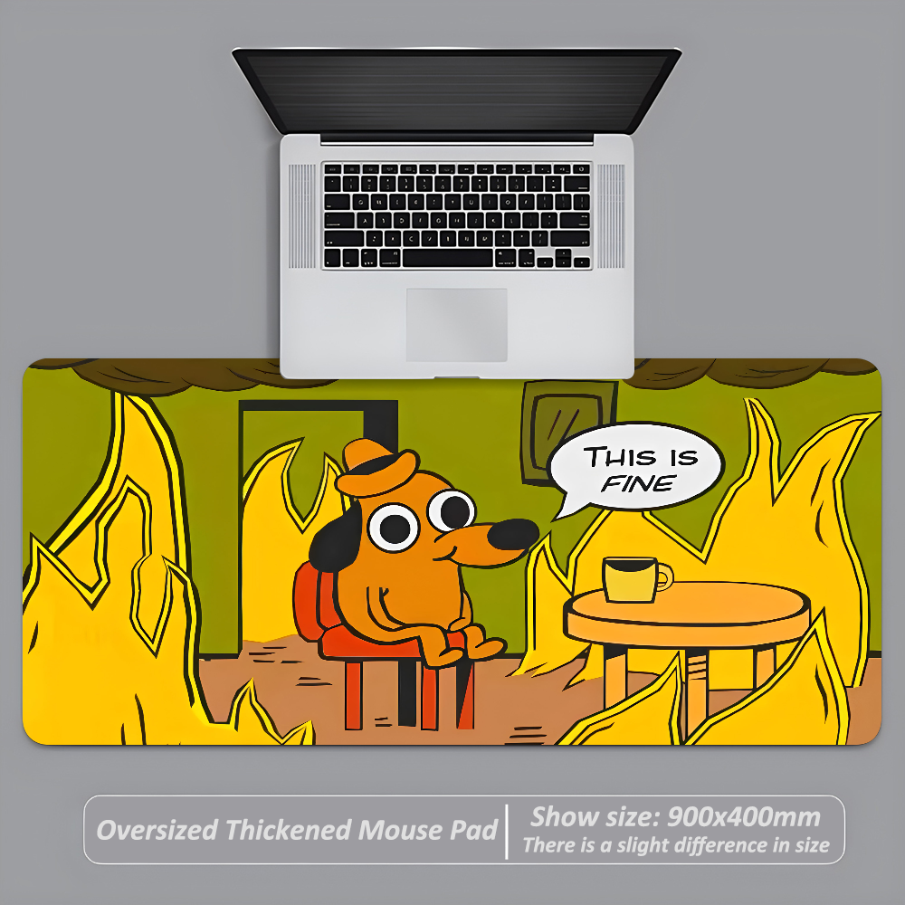 This Is Fine Dog Dachshund Mou - Gaming Keyboard And Mouse reseña y precio