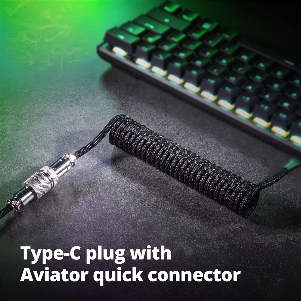 Mechanical Keyboard Coiled Cab - Gaming Keyboard Types reseña y precio
