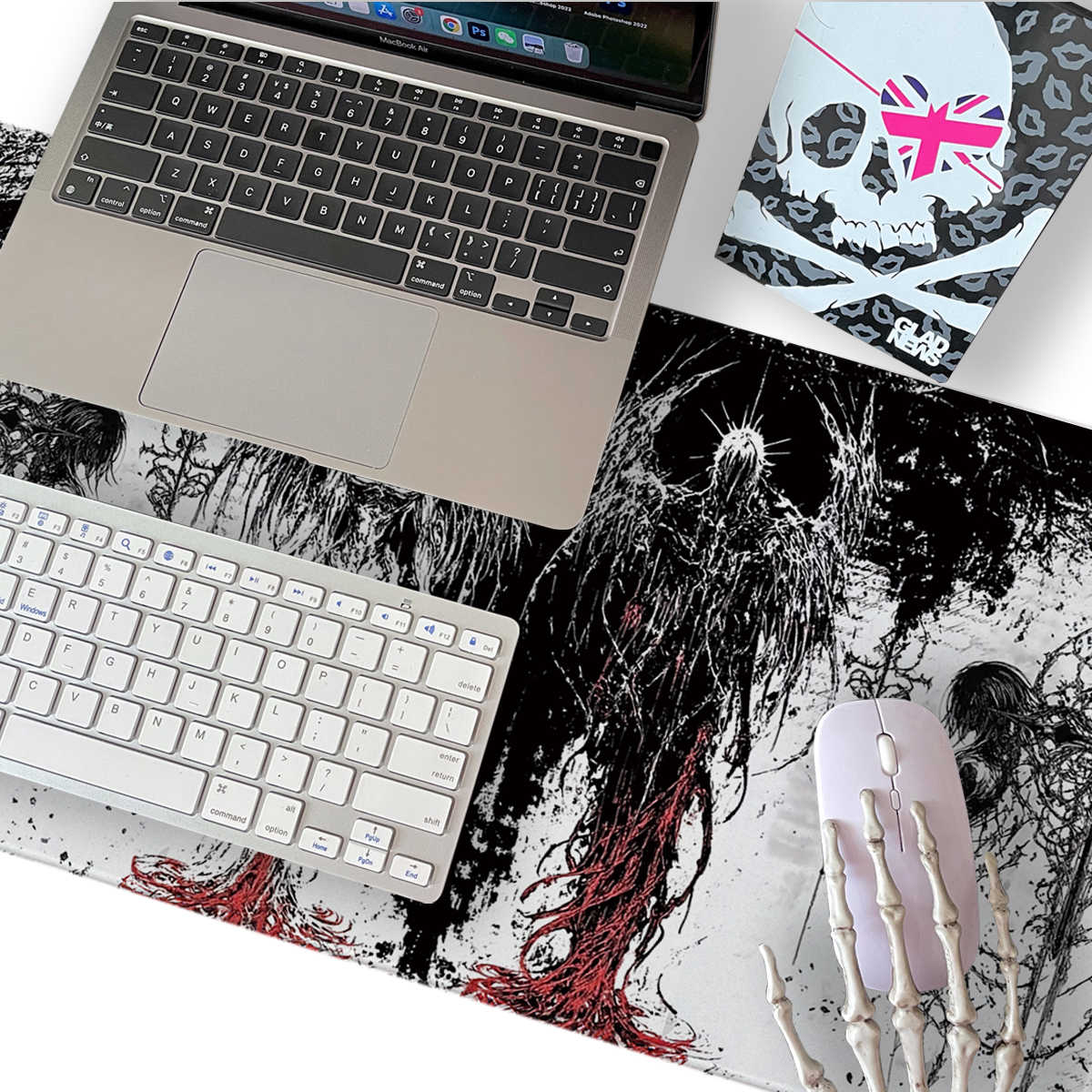Dark Angel Art Design Large Si - Gaming Keyboard And Mouse Pad reseña y precio
