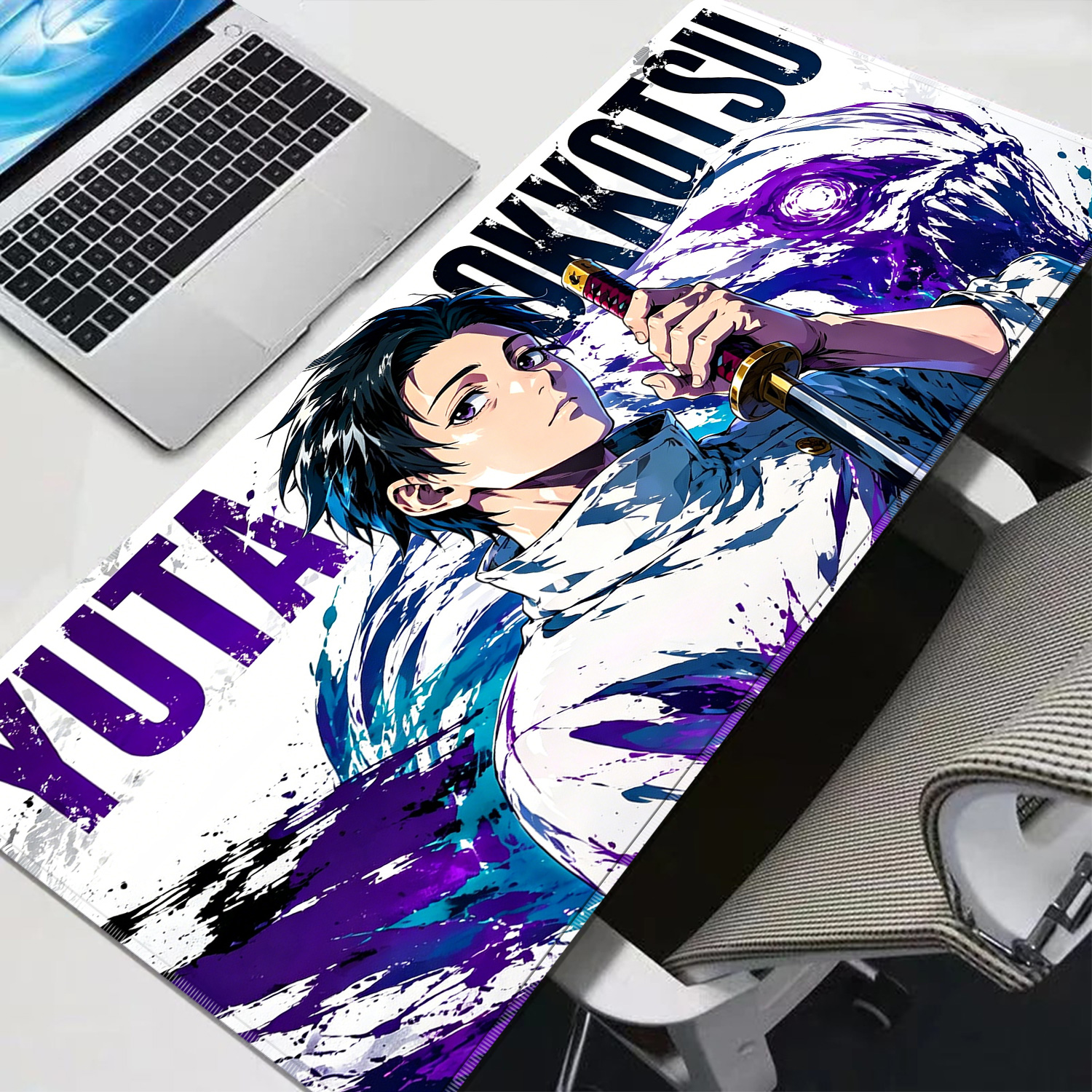 HD Anime Purple Mouse Pads Yut - Gaming Keyboard Nearby reseña y precio
