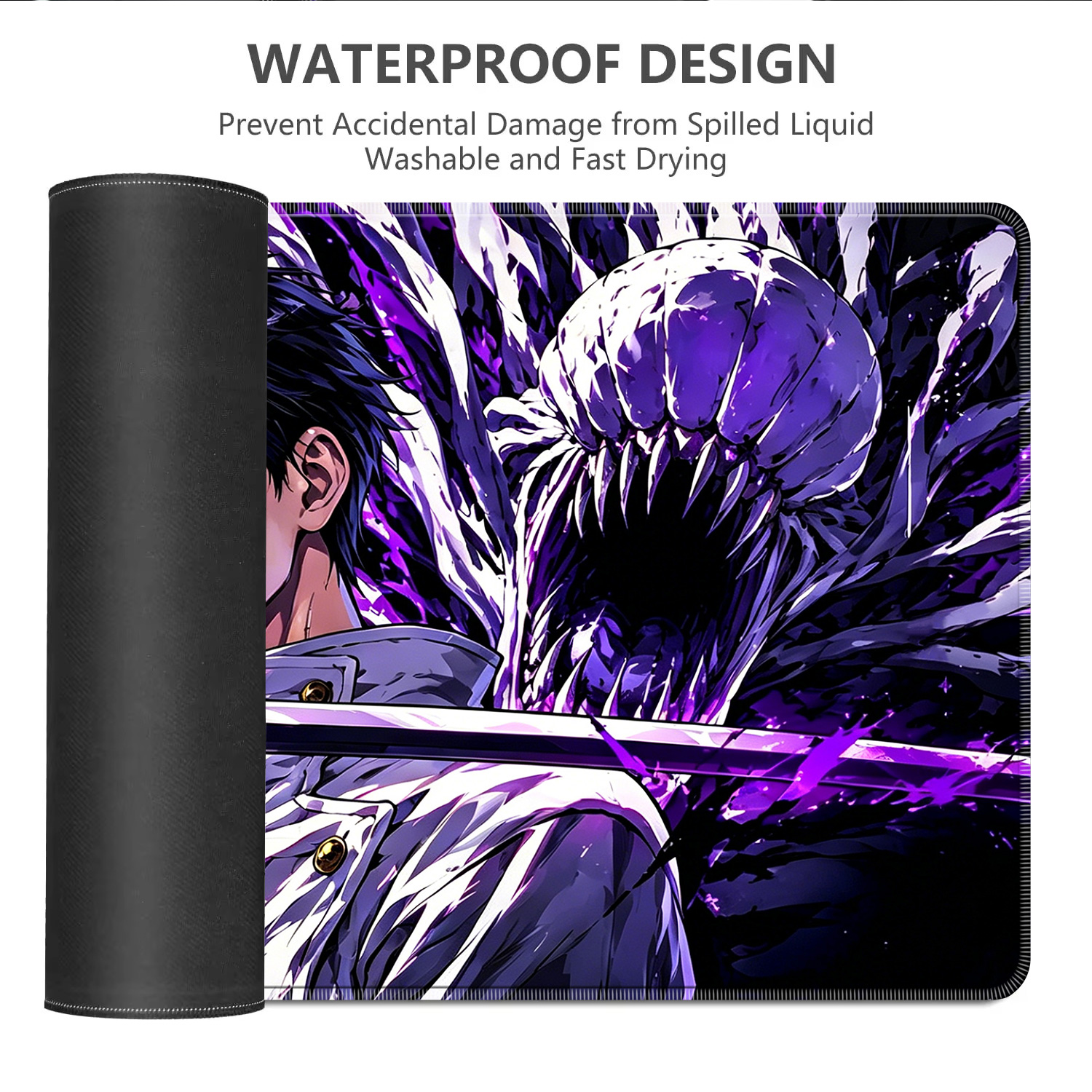 HD Anime Purple Mouse Pads Yut - Gaming Keyboard Nearby reseña y precio