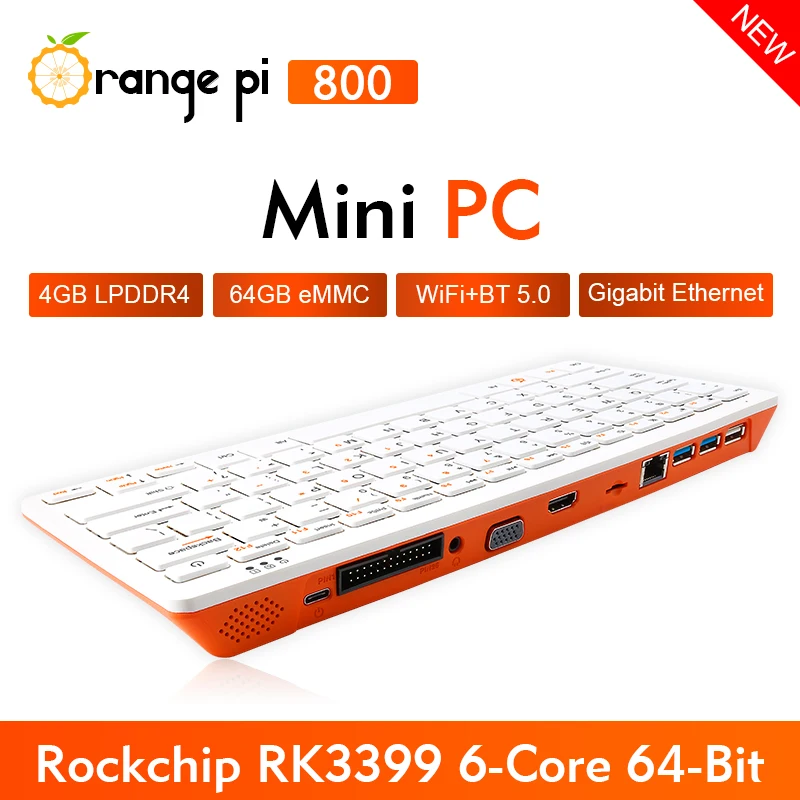 Orange Pi 800+5V4A Type-C Powe - Gaming Keyboard Types reseña y precio