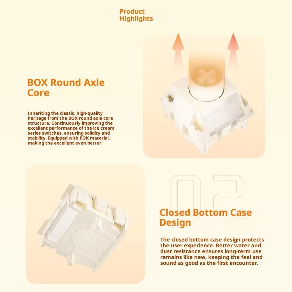 Kailh Ice Cream Magnetic Switc - Gaming Keyboard Types reseña y precio