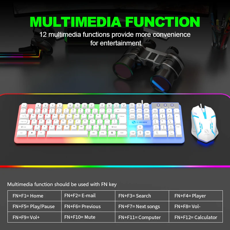 NG GTX350 Gaming Keyboard Mous - Gaming Keyboard Mouse Set reseña y precio