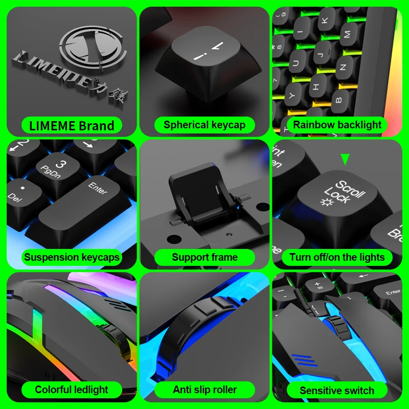 NG GTX350 Gaming Keyboard Mous - Gaming Keyboard Mouse Set reseña y precio