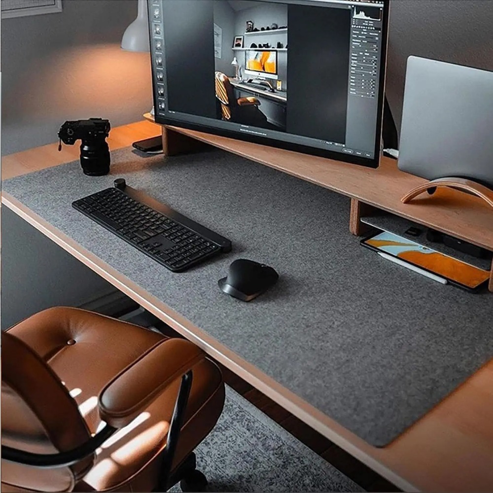 Felt Desk Mat Computer Mat for - Gaming Keyboard And Mouse Pad reseña y precio