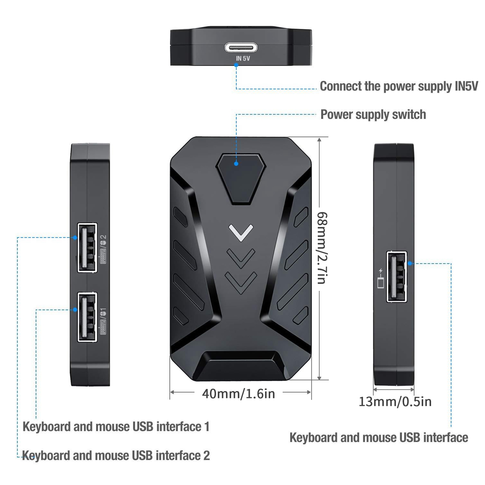 Gaming Keyboard Mouse Converte - Gaming Keyboard And Mouse Converter For Mobile reseña y precio