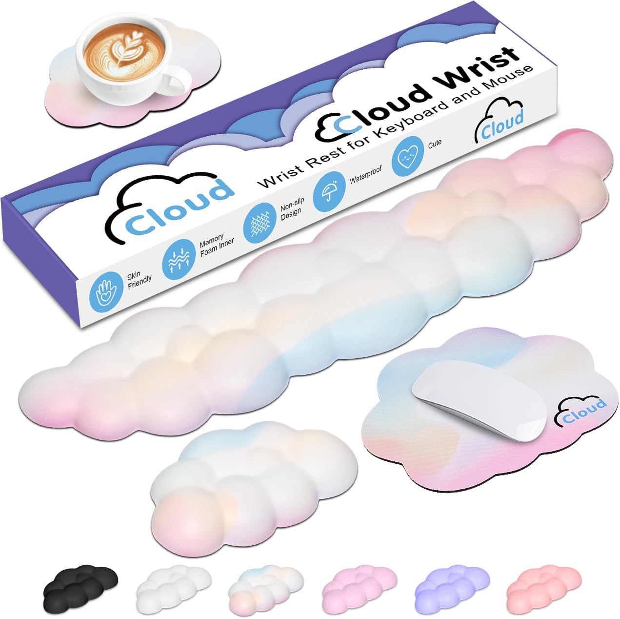 Ergonomic Cloud Wrist Rest wit - Gaming Keyboard Types reseña y precio