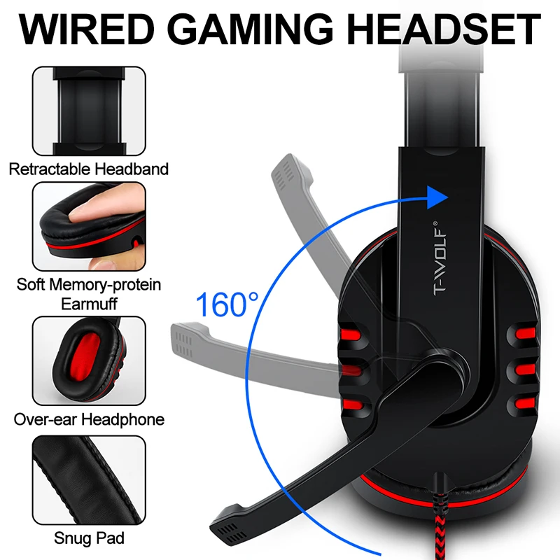 T-WOLF Game Four Piece TF800 I - Gaming Keyboard Mouse Set reseña y precio