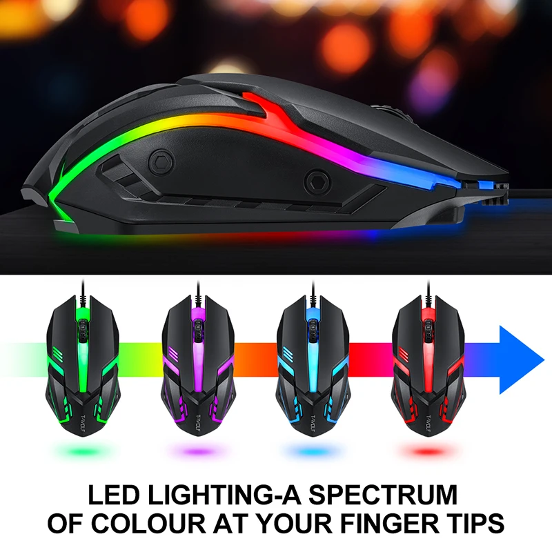 T-WOLF Game Four Piece TF800 I - Gaming Keyboard Mouse Set reseña y precio