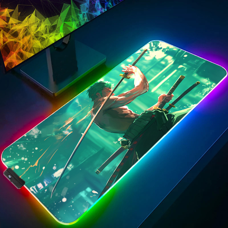 ONE PIECE Zoro Mouse Pad RGB G - Gaming Keyboard No Rgb reseña y precio