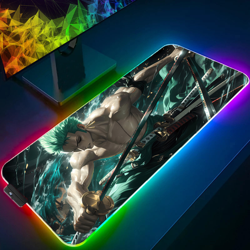 ONE PIECE Zoro Mouse Pad RGB G - Gaming Keyboard No Rgb reseña y precio