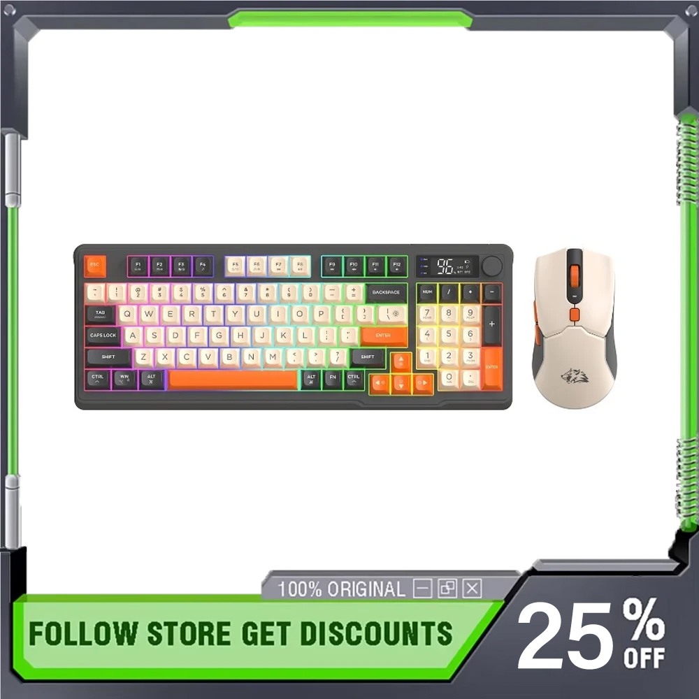 FreeWolf T96 Wireless Bluetoot - Gaming Keyboard Mouse Set reseña y precio