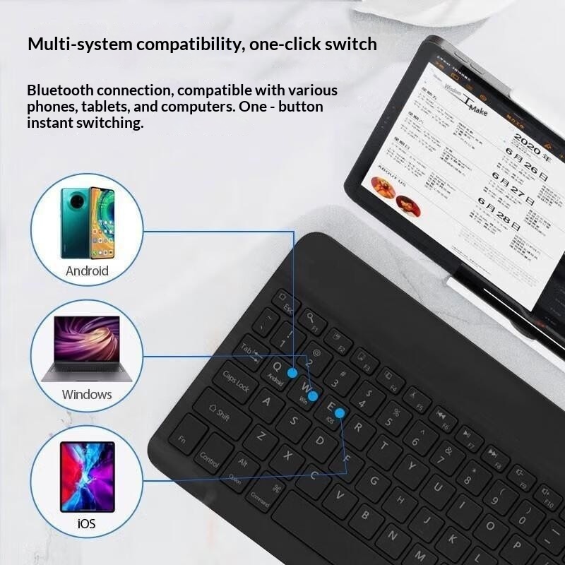 Bluetooth Wireless Keyboard An - Gaming Keyboard Mouse Wireless reseña y precio