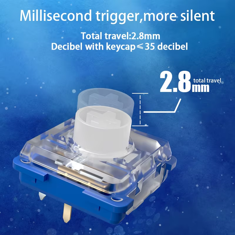 Kailh Deep Sea Silent Mini Hit - Gaming Keyboard No Rgb reseña y precio