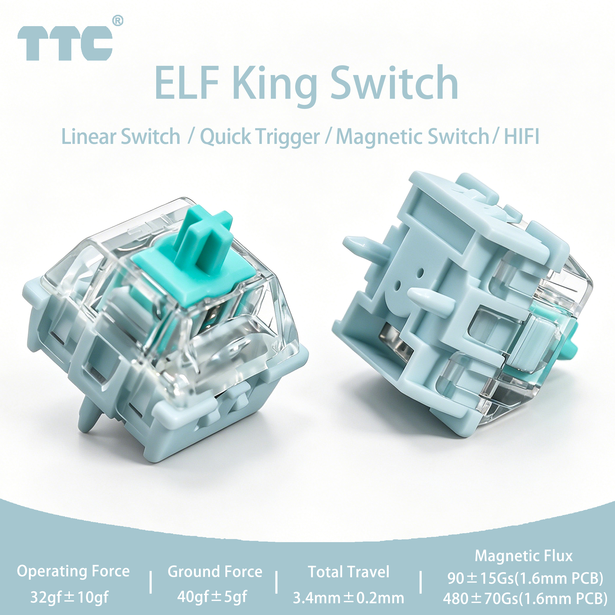 TTC ELF King Magnetic Switches - Gaming Keyboard No Rgb reseña y precio