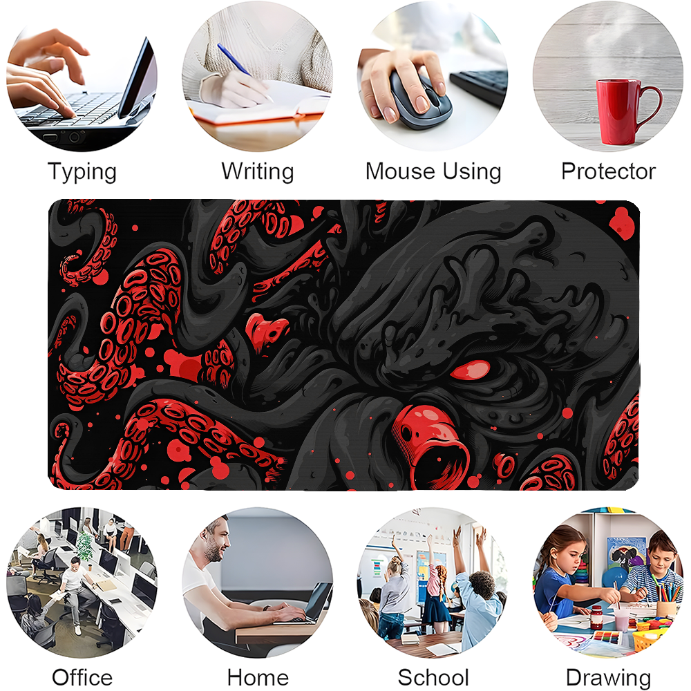 Octopus Monster Mousepad Large - Gaming Keyboard And Mouse Pad reseña y precio