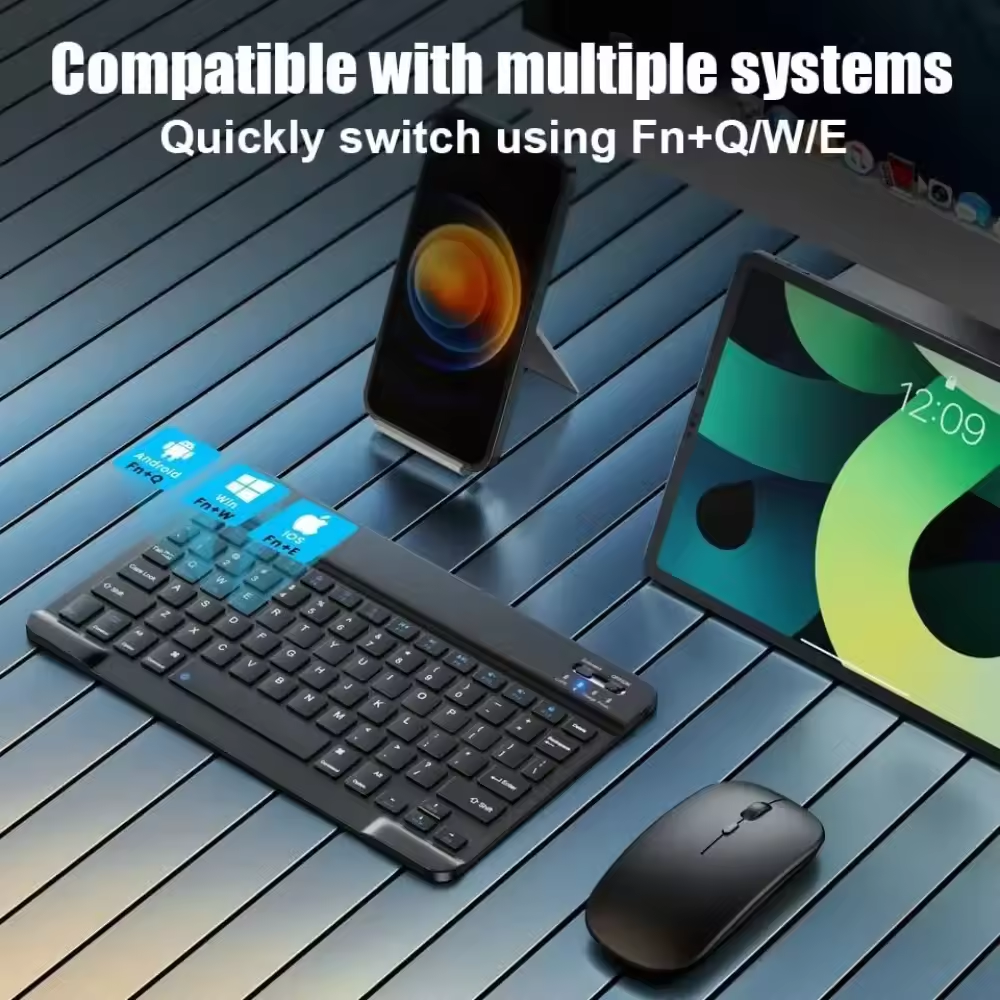 Bluetooth Wireless Keyboard Mo - Gaming Keyboard Mouse Wireless reseña y precio