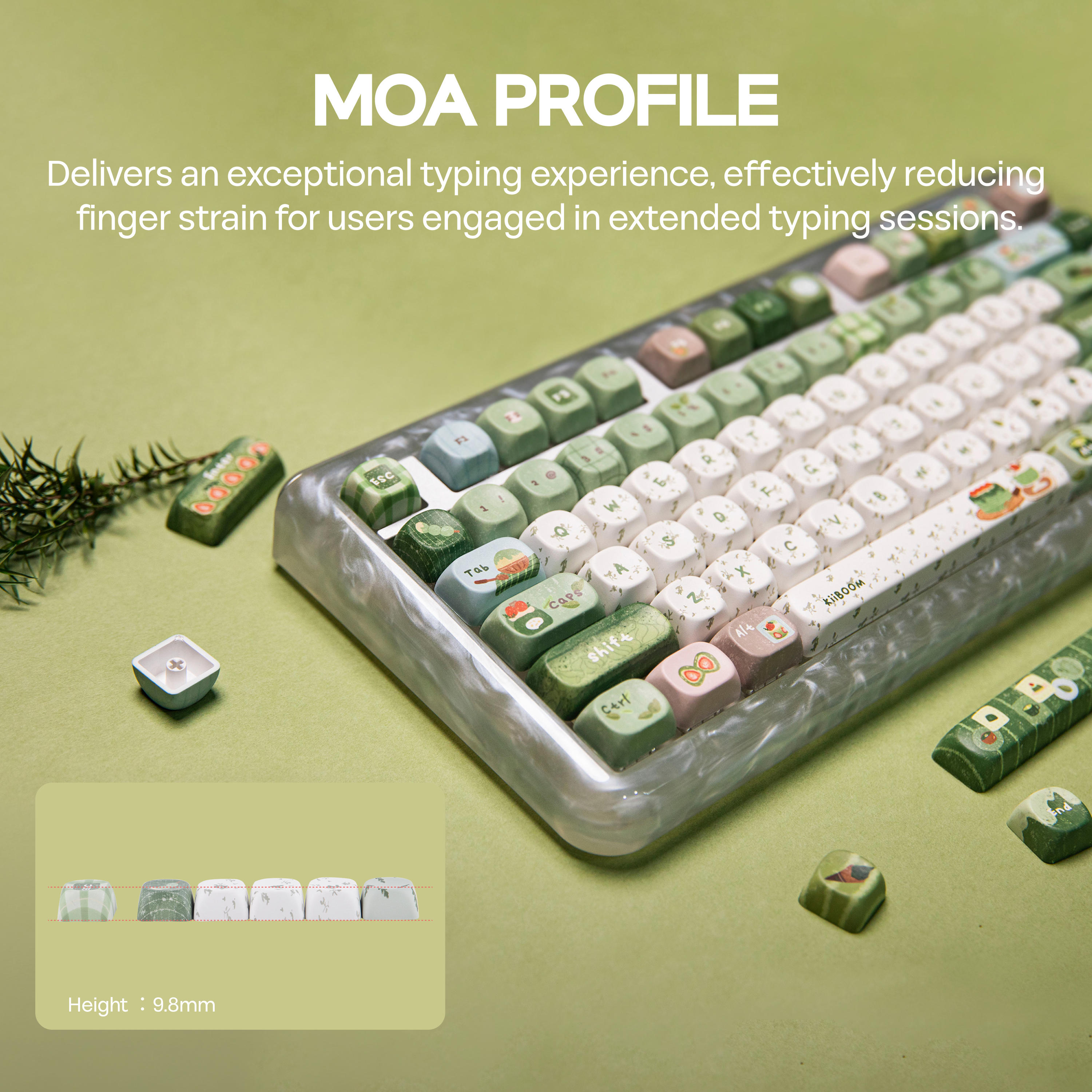 KiiBOOM Sprout Picnic 144 Keys - Gaming Keyboard Tkl reseña y precio