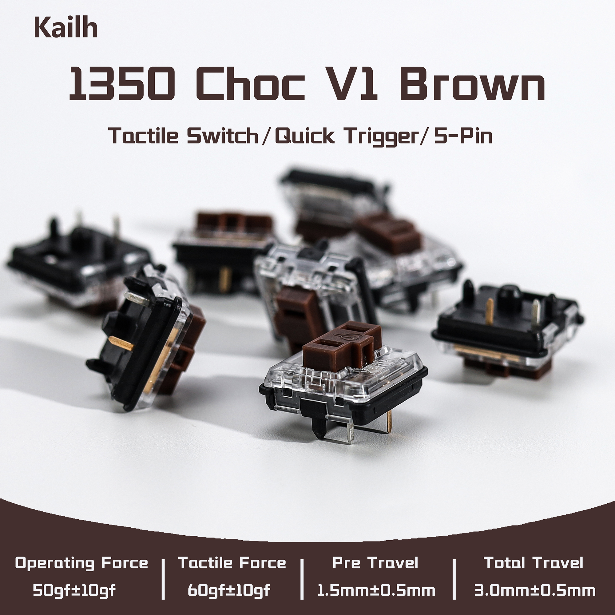 Kailh 1350 Choc V1 Brown Switc - Gaming Keyboard No Rgb reseña y precio