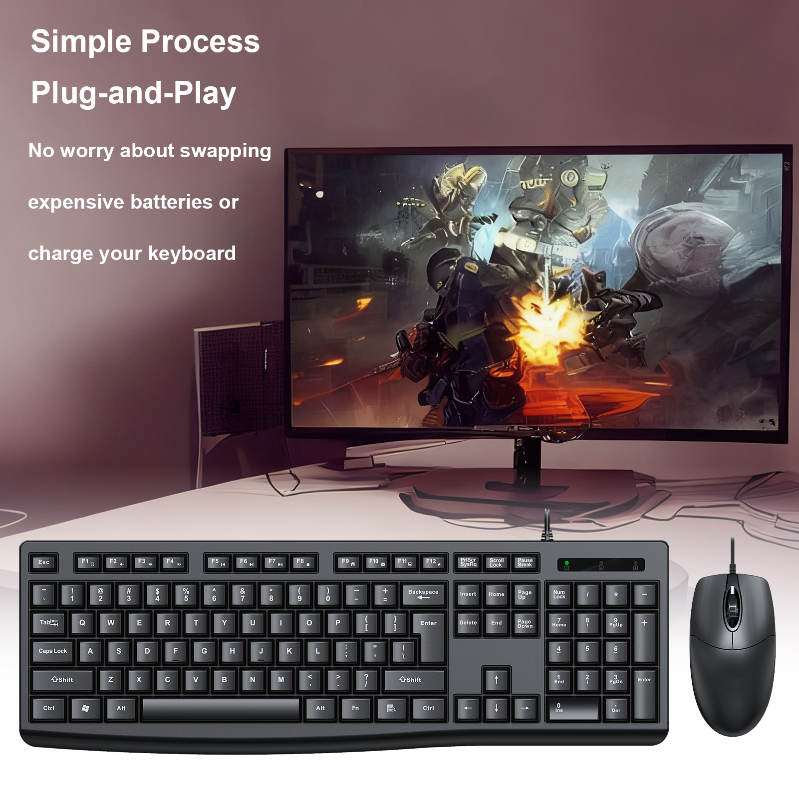 T650 Keyboard Mouse Combo USB  - Gaming Keyboard Mouse Set reseña y precio