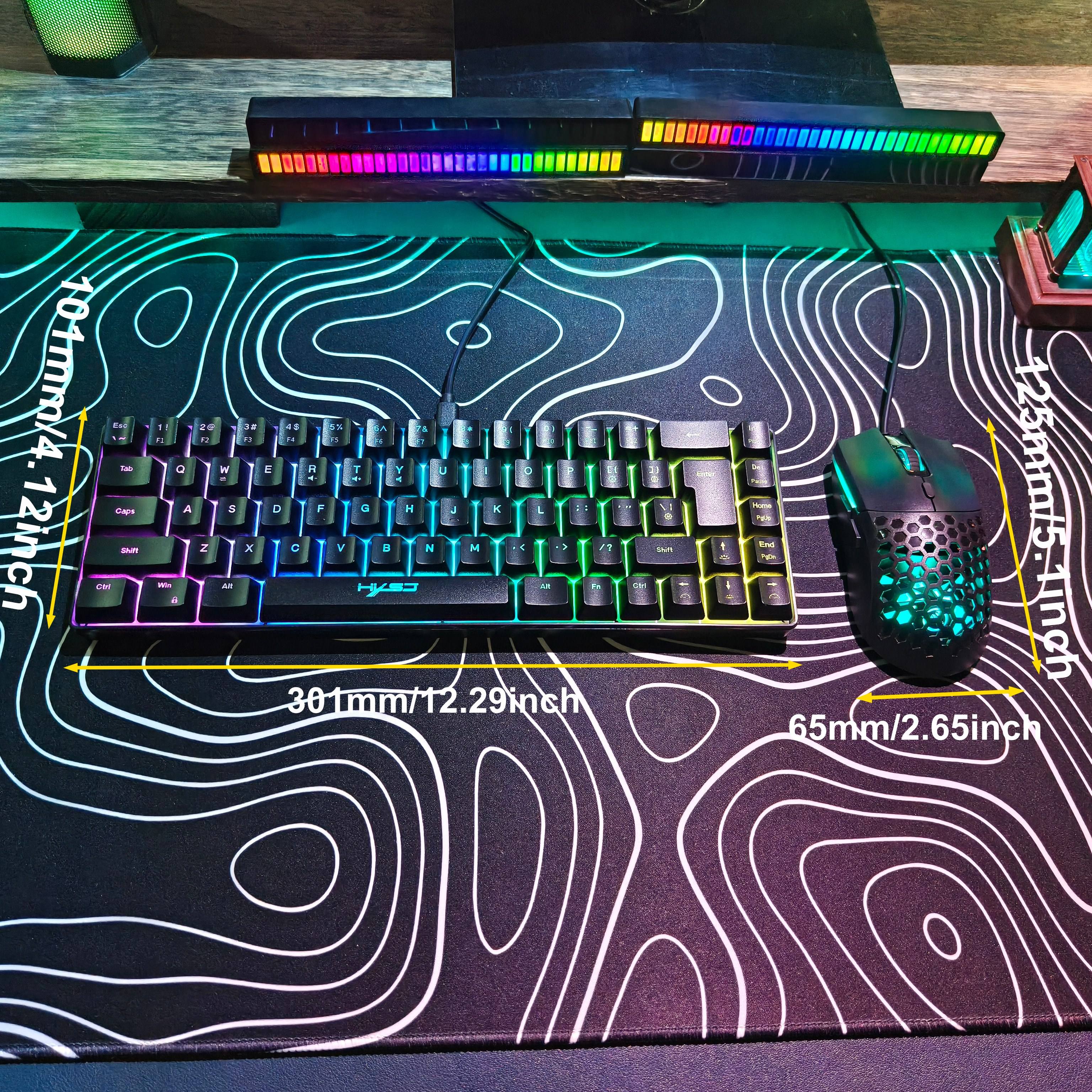 Compact HXSJ 68-key mouse and  - Gaming Keyboard Mouse Set reseña y precio