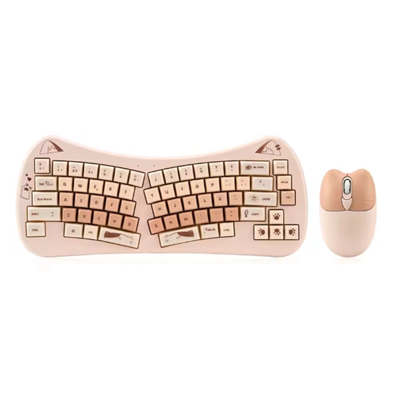 68 Key Cat Ear Mechanical Keyb - Gaming Keyboard Mouse Wireless reseña y precio
