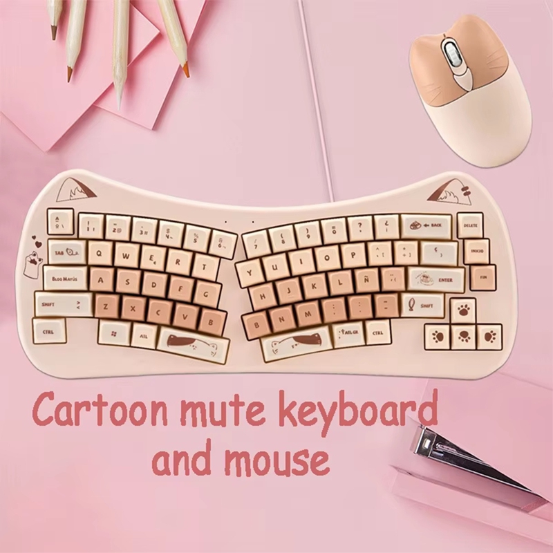 68 Key Cat Ear Mechanical Keyb - Gaming Keyboard Mouse Wireless reseña y precio