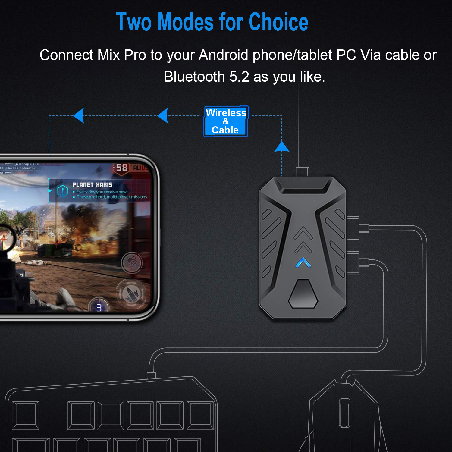 Mobile Games Converter Gaming  - Gaming Keyboard And Mouse Converter For Mobile reseña y precio